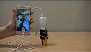 Make your own portable phone charger with a BATTERY! (Demo)