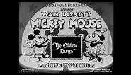 "Ye Olden Days" Opening & Closing Titles (Walt Disney/United Artists, 1933)