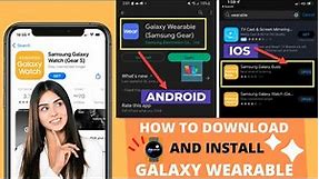 How To Download And Install Galaxy Wearable App On Iphone