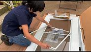 How To Remove & Re-Install Glass Panels & Insect Screen EMCO Storm Door Triple-Track 300 400 Series