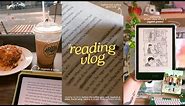 reading vlog 🌙 reading my tbr's, unboxing kindle paperwhite 5 (11th generation), reading at a cafe