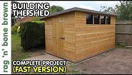 DIY Building A Shed From Scratch - Complete Project (Fast Version)