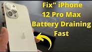 How To Fix iPhone 12 Pro Max Battery Draining Fast? Save iPhone Battery Life (2021)