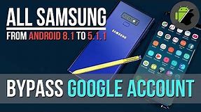 (FREE) Bypass FRP Google for all Samsung devices by APK (Android 8.1 - 8 - 7 - 6 - 5)