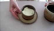 Pottery: How to use a FRENCH BUTTER dish. With Captions.