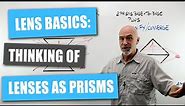 Lens Basics: Thinking of Lenses as Prisms