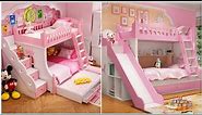 bunk beds for girls | children bed design | bunk bed ideas for kids | pink theme bunk beds videos