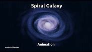 Spiral Galaxy - 3d animation (Blender render)