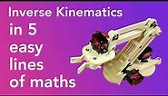 Easy inverse kinematics for robot arms