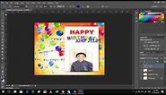 How to design Birthday Tarpaulin using Photoshop CS6