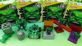 2003 RICOLINO INCREDIBLE HULK set of 6 MOVIE COLLECTIBLE MINI FIGURES VIDEO REVIEW