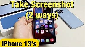 iPhone 13's: How to a Take Screenshot (2 Ways including Back Tap)