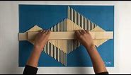 DIY - Making an Aztec Style wooden stick wall art