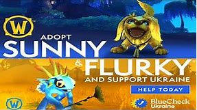 Help Support Ukraine with Mila Kunis and Get 2 Cute Pets in World of Warcraft ~ Sunny & Flurky