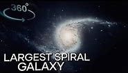 360° VR: Journey into the Largest Spiral Galaxy - NGC 6872 [4K]