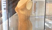 Marilyn Monroe's "happy birthday" dress from 1962. Designed by Bob Mackie and Jean Louis, Marilyn's request was that they make “a dress only Marilyn Monroe could wear”. The dress is made from souffle silk, which has since been banned and discontinued due to its high flammability.