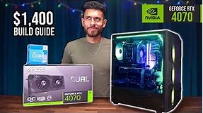 BEST $1400 Gaming PC Build Guide - RTX 4070 i5 13600K (w/ Benchmarks)