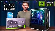 BEST $1400 Gaming PC Build Guide - RTX 4070 i5 13600K (w/ Benchmarks)