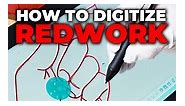 Redwork can seem confusing to digitize at first, but it can be quite easy to execute with planning and practice ✅ 🧵 #machineembroidery #embroiderymachine #redwork #digitization #digitizing | John Deer's Embroidery Legacy
