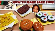 How to Make Fake Food | Realistic Fake Food | Display Food Craft| Styrofoam Model Making | Food Art