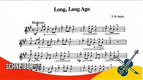 07 - Long, Long Ago - T. H. Bayly | Suzuki Book 1 | Violin Sheet Music | Partitura para Violino