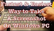 Windows 10: Fastest Way to Take a Screenshot / Screen Capture / Print Screen