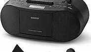 Sony Bluetooth Boombox CD Radio Cassette Player Portable Stereo Combo with AM/FM Radio, Tape Player and Recorder & Bluetooth Receiver | Home Radio or for the Beach | Includes Aux Cable, Cleaning Cloth