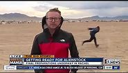 Guy Does Naruto Run Pass News Reporter!