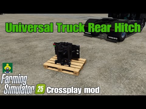 Universal Truck Rear Hitch / FS25 crossplay mod
