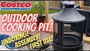 Costco Outdoor Wood Burning Round Cooking Pit - Unboxing - Assembly - First Impressions Review