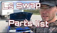 LS Swapping a S10: What You Need/Parts List