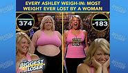 Ashley's Record-Breaking Journey: EVERY Weigh-In | The Biggest Loser