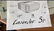 Hewlett Packard HP LaserJet 5p Monochrome Black White Printer C3150A -demo Video