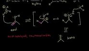 Hydration of alkynes | Alkenes and Alkynes | Organic chemistry | Khan Academy