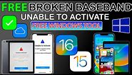 🔥 Free Broken Baseband Bypass on Windows iOS 16.7/15.7.9 | Fix Unable to Activate on iPhone/iPad