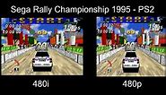 Sega Rally Championship 1995 - PS2 (480i vs 480p)