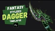 Stylized Fantasy Dagger Concept art // speed painting