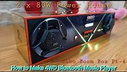 How to make a 4WD Bluetooth boombox music system