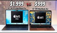 14" MacBook Pro vs M1 MacBook Air - Worth $1,000 MORE? 🤔