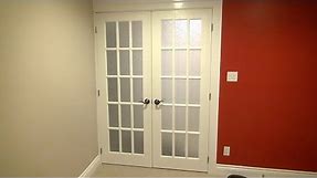 How to Install Double French Doors - The Burke Home Theater Project