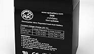 AJC Battery Compatible with Leoch DJW12-4.5 12V 5Ah Sealed Lead Acid Battery