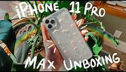 IPHONE 11 PRO MAX UNBOXING & SETUP + CAMERA TEST! *satisfying*