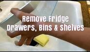 How to Clean a Refrigerator (removing Drawers, Bins and Shelves)