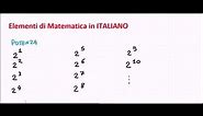 SIMBOLI MATEMATICI IN LINGUA ITALIANA - lezione 3 di 3