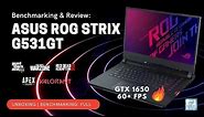 Asus ROG Strix G531GT i5 9th Gen Nvidia GTX 1650 Gaming - Review and Benchmarking Asus rog g531gt
