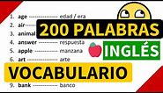 200 palabras importantes en inglés y su significado en español con pronunciación [Vocabulario 2]