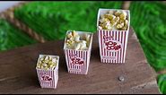 DIY Printable Miniature Popcorn Box