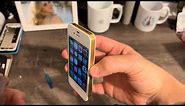 Turning an old iPhone 4 into a gold plated iPhone 4, disassembly/assembly video