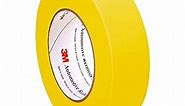 3M Automotive Refinish Masking Tape 388N, 06654, 36 mm x 55 m, Yellow, Crepe Backing, Moisture Resistant, Multi-Purpose