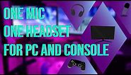 How to use 1 Headset and 1 Microphone for PC and Console